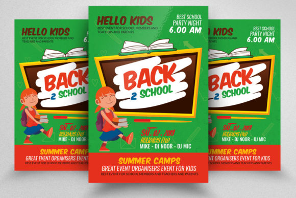 Back 2 School Party Flyer: A Professional Design for Effective Promotion