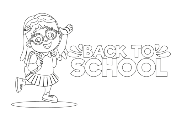 Back School Children Vector
