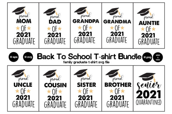 Family Graduate Svg T-shirt Bundle Svg