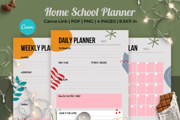 Homeschool Planner Canva Template KDP