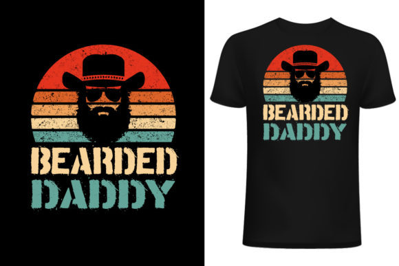 Retro Bearded Daddy T-shirt Design: A Unique Expression of Style and Nostalgia