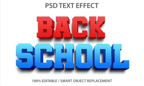 Text Effect Back School Premium