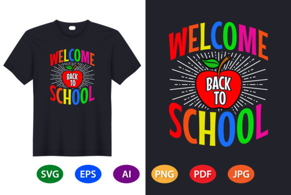 Welcome Back School T-Shirt Design: A Versatile and High-Quality Option for Custom Apparel